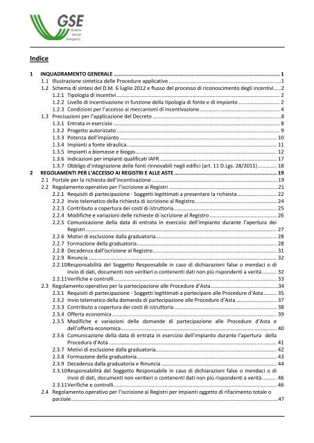 Incentivazione della produzione di energia elettrica da ... - Gse