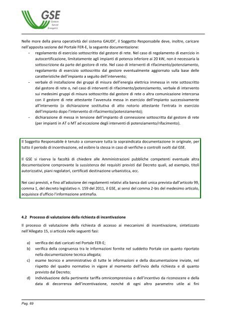 Incentivazione della produzione di energia elettrica da ... - Gse