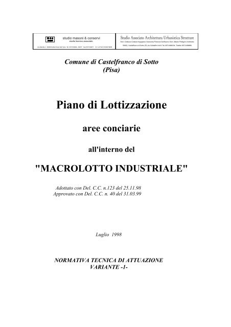Scarica documento in formato .pdf - Comune di Castelfranco di Sotto