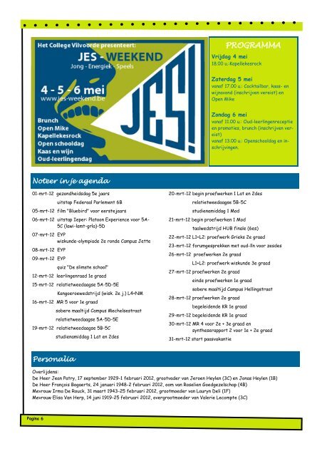 Nieuwsbrief Weet je weetjes! - Katholiek Onderwijs Vilvoorde vzw.