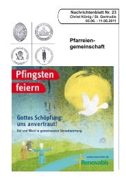 Pfarrnachrichten 2011_23.pdf - Pfarreiengemeinschaft Lingen-Süd