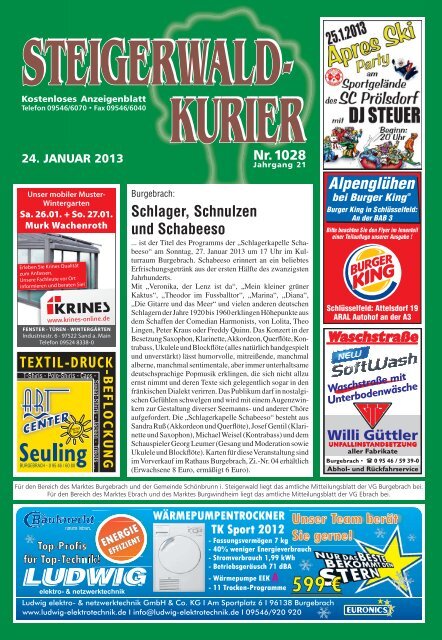 Ausgabe 1028 - Steigerwald-Kurier