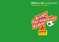 TOTO 6aus45 Auswahlwette - Lotto Brandenburg