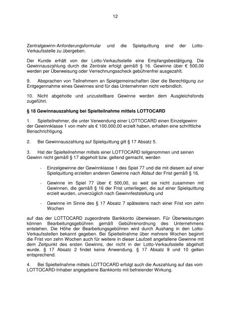 Zentralgewinn-Anforderungsformular Zentralgewinn-Anforderungsformular