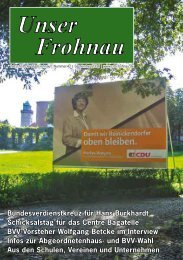 Unser Frohnau - CDU Frohnau - CDU Reinickendorf
