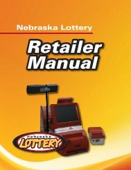 Nebraska Lottery Retailer Manual