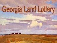 Georgia Land Lottery