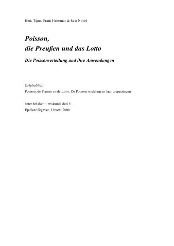 Poisson, die Preußen und das Lotto