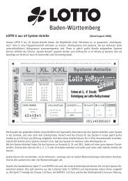 LOTTO 6 aus 49 System-Anteile