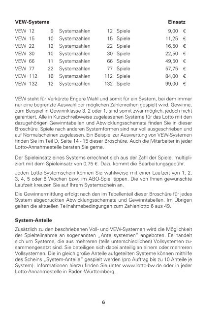 System-Infos für LOTTO 6aus49