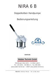 Anleitung Nira 67 Brunnenpumpe - Walden Technik