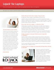 Computrace LoJack for Laptops data sheet - Dell
