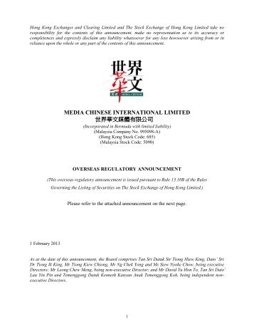 general announcement - acquisitions of new bvi ... - HKExnews