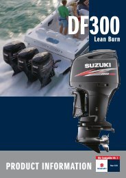 PRODUCT INFORMATION - Suzuki Marine Schweiz