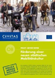 Förderung einer neuen städtischen Mobilitätskultur - CIVITAS