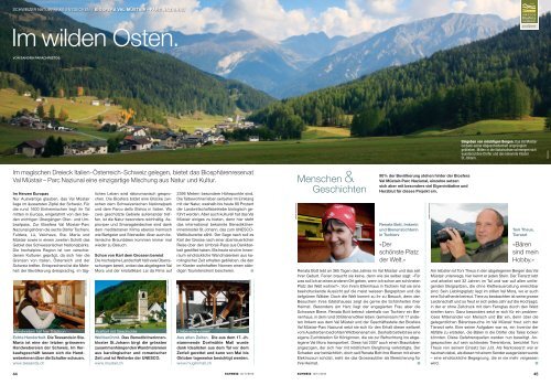 schweizer naturpärke entdecken i biosfera val müstair – parc naziunal