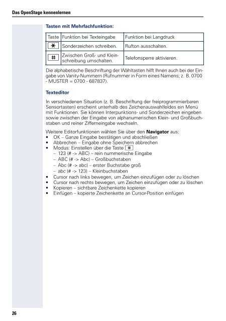 Telefon-Bedienungsanleitung OpenStage 40 SIP