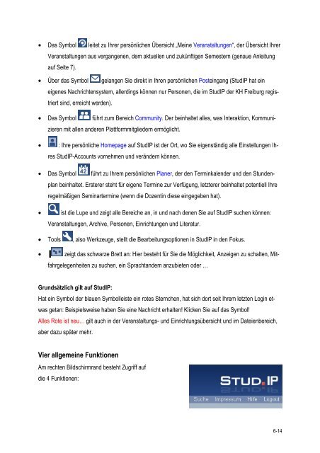 Der StudIP-Leitfaden für Studierende der KH Freiburg - Katholische ...