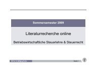 II. Nützliche Internetseiten - Lehrstuhl für Betriebswirtschaftliche ...