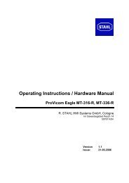 Operating Instructions / Hardware Manual - SAE-Stahl GmbH