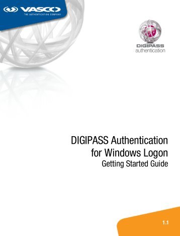 DIGIPASS Authentication for Windows Logon - Vasco