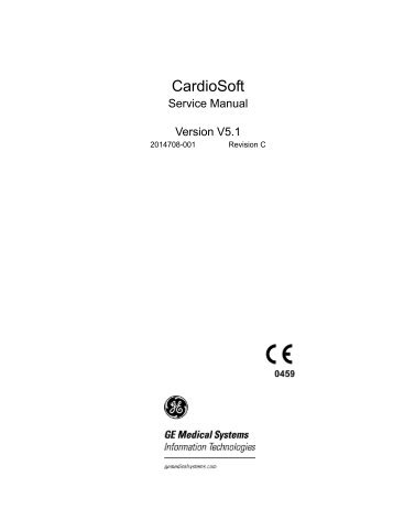 GE CardioSoft Service Manual - Davis Medical Electronics
