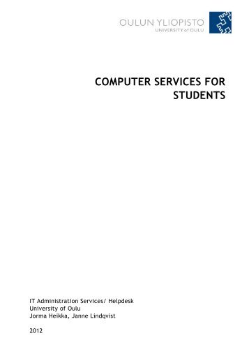 COMPUTER SERVICES FOR STUDENTS - Oulu