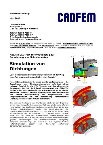 Simulation von Dichtungen - ANSYS, LS-DYNA, FTI: FEM Software ...