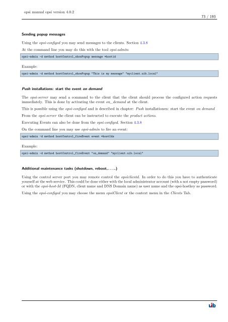 opsi manual opsi version 4.0.2 - opsi Download - uib