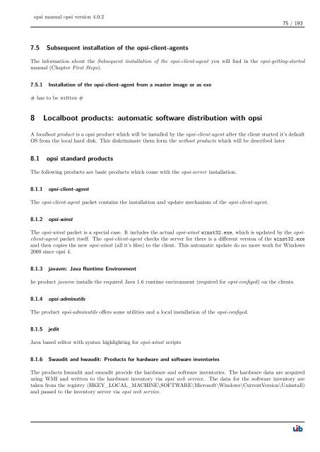 opsi manual opsi version 4.0.2 - opsi Download - uib