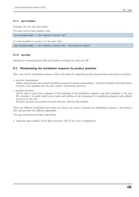 opsi manual opsi version 4.0.2 - opsi Download - uib