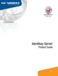 Identikey Server Product Guide - Vasco