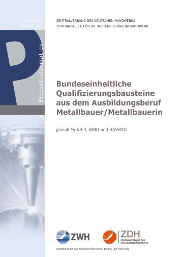 Qualifizierungsbausteine Metallbauer/in (PDF 317KB)