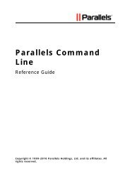 Parallels Command Line