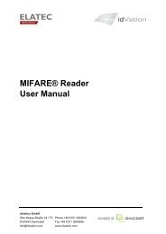 MIFARE® Reader User Manual - idVation GmbH