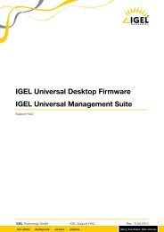 IGEL FAQ