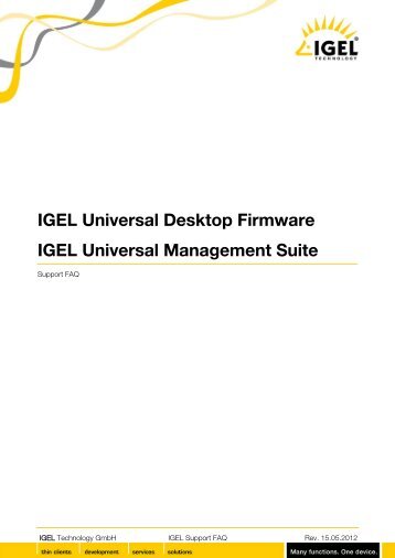 IGEL FAQ