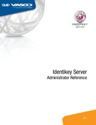 Identikey Server Administrator Reference - Vasco