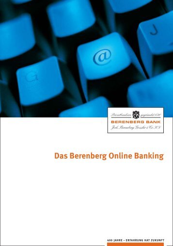 beim Berenberg Online Banking - Berenberg Bank