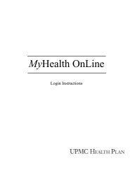 Login Instructions - UPMC Health Plan