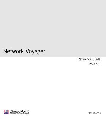 Network Voyager Reference Guide for IPSO 6.2 - Bad Request ...