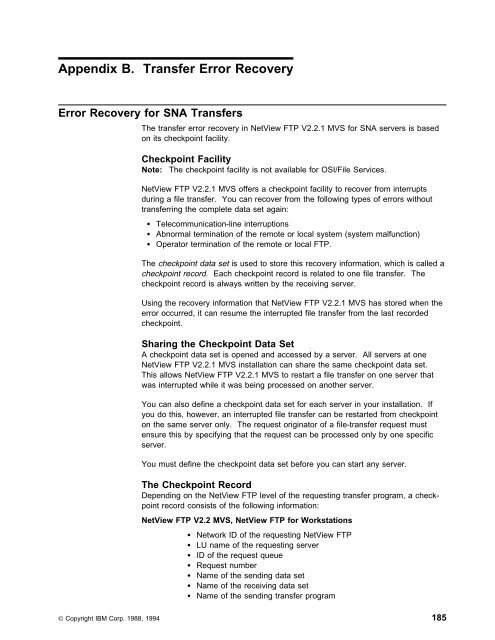 Chapter 3. Operating NetView FTP V2.2.1 MVS - IBM