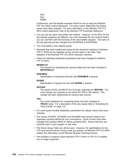 Chapter 3. Operating NetView FTP V2.2.1 MVS - IBM