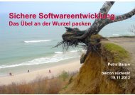 Sichere Softwareentwicklung