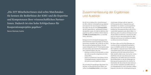 Technologieberatung Monitoring und Reflexion - ZIT