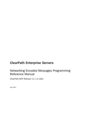 ClearPath Enterprise Servers - Public Support Login - Unisys