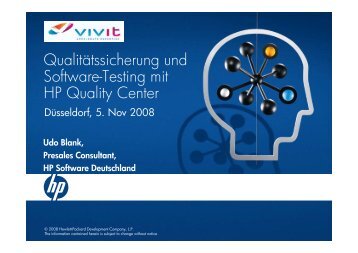 Qualitätssicherung und Software-Testing mit HP Quality Center