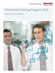 The Rexroth Training Program 2013 - Bosch