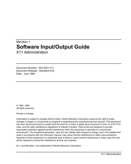 Software Input/Output Guide X11 Administration ... - paulmick.com