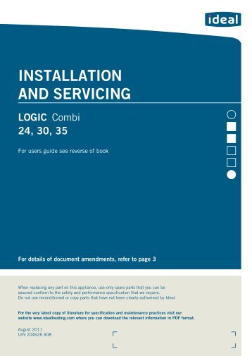 Logic Combi Manual - Ideal Heating